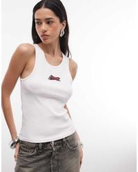 ICECREAM - Beaded Running Dog Logo Rib Vest - Lyst