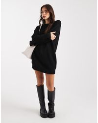 Miss Selfridge - Crew Neck Knitted Mini Dress - Lyst