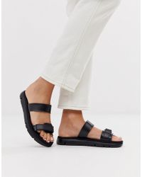 Camper Sandalias negras con tiras - Negro