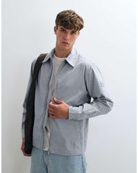 BOSS - Lutti Oversized Full Zip Overshirt - Lyst