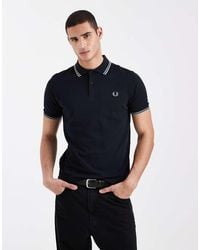 Fred Perry - Twin Tipped Logo Polo Shirt - Lyst