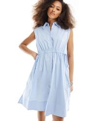 French Connection - Rhodes Poplin Shirt Mini Dress - Lyst