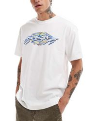 Weekday - Oversized T-Shirt With Robo Graphic Print - Lyst