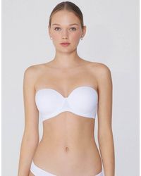 Tezenis - Full Coverage Padded Bandeau Bra - Lyst