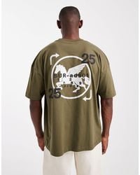 ASOS - Oversized T-shirt With Dropped Shoulder And Street Graphic - Lyst
