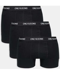 Only & Sons - Set Van 3 Boxershorts - Lyst