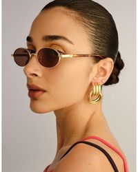 Le Specs - Icicle Slim Sunglasses - Lyst