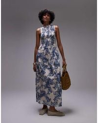 & Other Stories - Boat Neck Maxi Dress With Smocked Bodice - Lyst