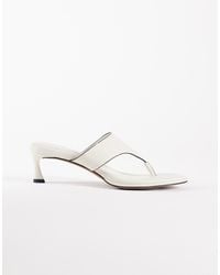 ASOS - Horizon Chunky Toe Thong Kitten Heel Sandals - Lyst