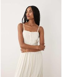 Miss Selfridge - Lace Insert Maxi Dress - Lyst
