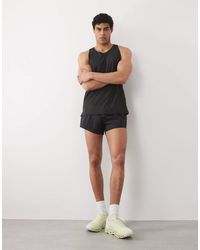 4505 - Trainingsshort Van 3 Inch Technisch Nylon Met Ritszakken - Lyst