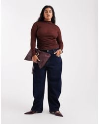 ASOS - Asos design curve – schmal geschnittene barrel-jeans - Lyst