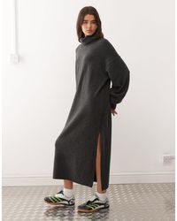 Weekday - – langes pulloverkleid aus strick - Lyst
