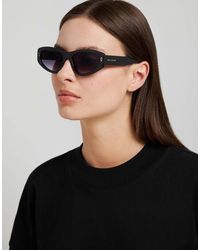 Marc Jacobs - Marc Jacobs Occhiali Da Sole Cat-Eye Con Lenti Sfumate Grigie Nere - Lyst