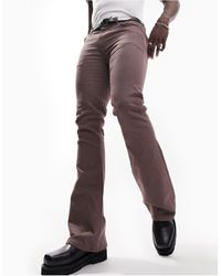ASOS - Jeans a zampa elasticizzato slavato - Lyst