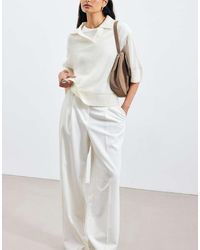 NA-KD - Wide High Waist Suit Trouser - Lyst