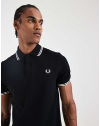 Fred Perry - Twin Tipped Logo Polo - Lyst