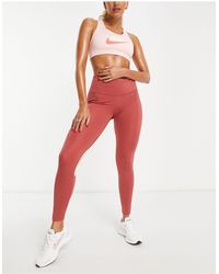 Nike Dri-fit Swoosh Run 7/8 leggings in Black