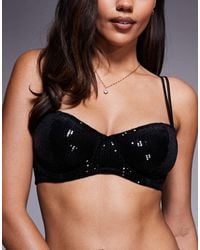 ASOS - Fuller Bust Brie Sequin Balcony Underwire Bra - Lyst