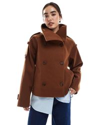 ASOS - Formal Cropped Trench Coat - Lyst