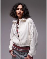 Tommy Hilfiger - – bomberjacke aus baumwolle - Lyst