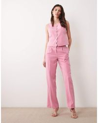 Vila - Tailored High Waist Trousers Co-ord - Lyst
