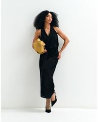 ASOS - Asos Adaptive Drape Wrap Slinky Jersey Dress - Lyst