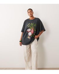 ASOS - Asos Design Curve Oversized T-shirt With Vintage Dragon Fruit Graphic - Lyst