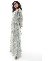 white christmas dresses Idyllic Cream Strapless Corset Style Fishtail Maxi Dress – Club L London main image 1