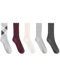 Oysho - 5 Pairs Of Classic Socks With Cotton - Lyst