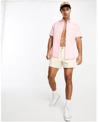 Polo Ralph Lauren - Custom-fit Oxford Overhemd Met Icoonlogo En Korte Mouwen - Lyst