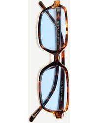 Bershka - – rechteckige sonnenbrille mit rahmen - Lyst