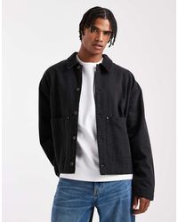 ASOS - Harrington Jacket With Quilted Lining - Lyst