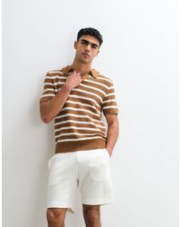 Mango - Waffle Textured Shorts - Lyst