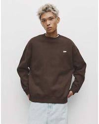 Pull&Bear - Round Neck Stwd Sweatshirt - Lyst