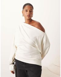 ARRANGE - Curve – schulterfreies jersey-oberteil - Lyst