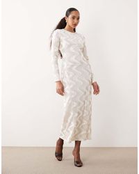 Ghospell - Velvet Midaxi Dress - Lyst
