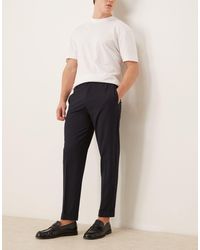 ASOS - Smart Tapered Fit Chino Trousers With Elasticated Waistband - Lyst