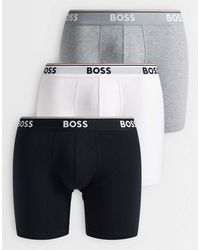 BOSS - 3 Pack Power Boxer Briefs - Lyst
