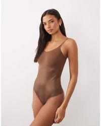 Spanx - Shape Invisible Shaping Cami Lingerie Thong Bodysuit - Lyst