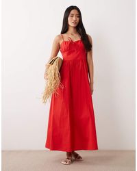 Miss Selfridge - Corset Maxi Dress - Lyst