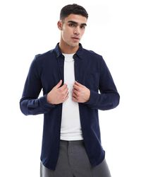 Threadbare - Piqué Overhemd Met Lange Mouwen - Lyst