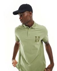 Tommy Hilfiger - Polo coupe classique - olive - Lyst