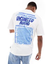 Only & Sons - Relaxed Fit T-shirt With Distorted Back Print - Lyst