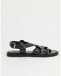 fawn studded platform sandal topshop