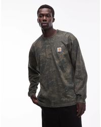 Carhartt - Camo Combi Loose Fit Long Sleeve T-Shirt - Lyst
