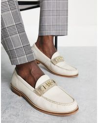 Walk london - mocassini neri in pelle con nappe - marrone - Stileo.it