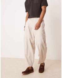 ASOS - Smart Wide Barrel Leg Trousers - Lyst