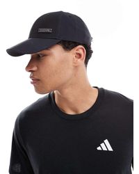 adidas Originals - Gorra De Béisbol Negra Con Placa Metálica De Adidas Training - Lyst