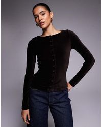 ASOS - Velvet Cord Button Through Co Ord Top - Lyst